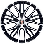 21-inch Panamera Exclusive Design sport wheels painted in Black (high-gloss)