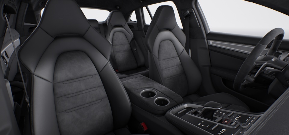 Alcantara® interior with extensive leather items in Black