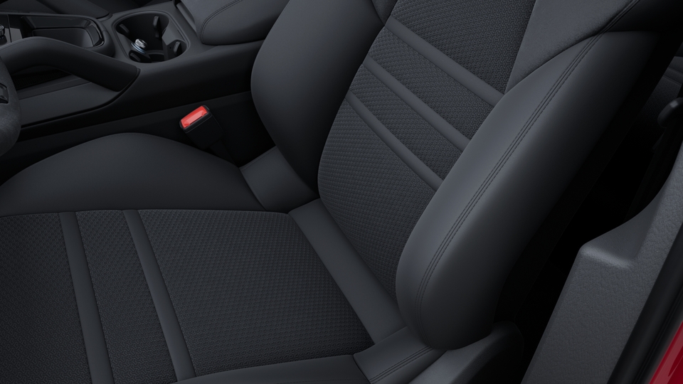 GTS sports seats front with integrated headrests (8-way, electric) and seat centre in Race-Tex