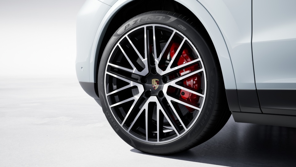 22-inch 911 Turbo Design wheel with wheel arch extensions in exterior colour