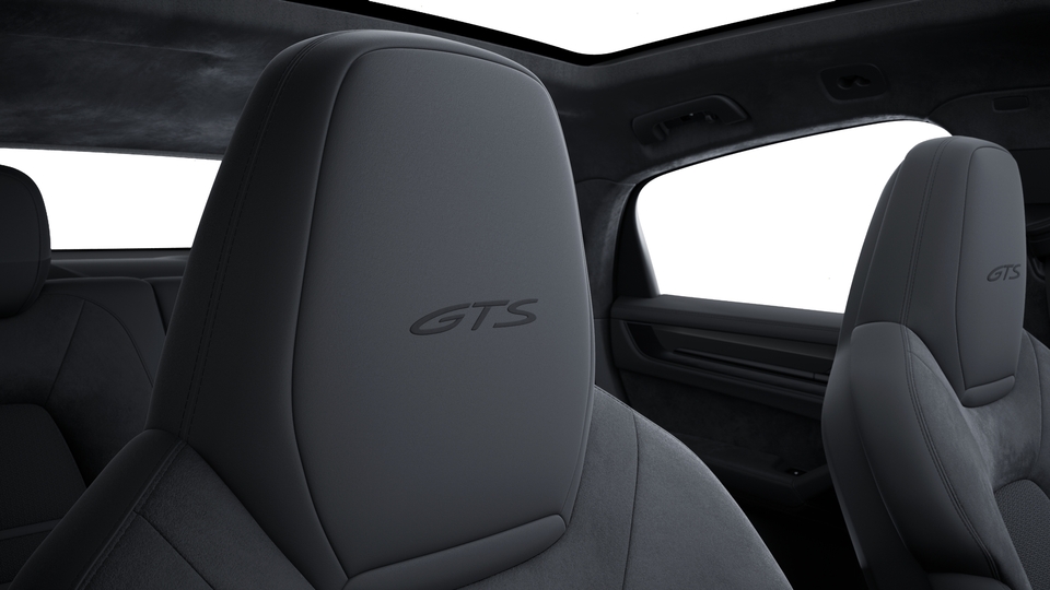 Race-Tex interior with extensive leather items in Black, smooth-finish leather