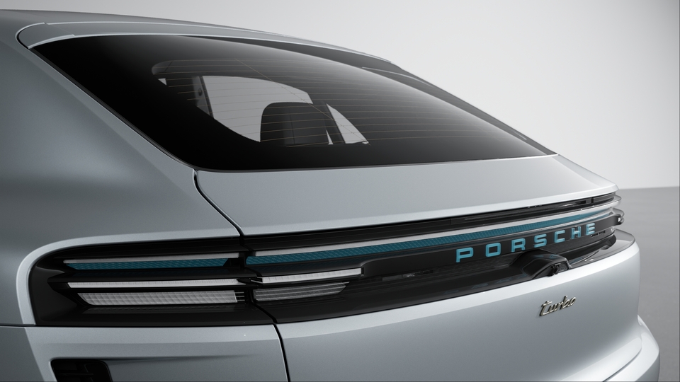 Light Strip with illuminated 'PORSCHE' Logo Glacier Iceblue