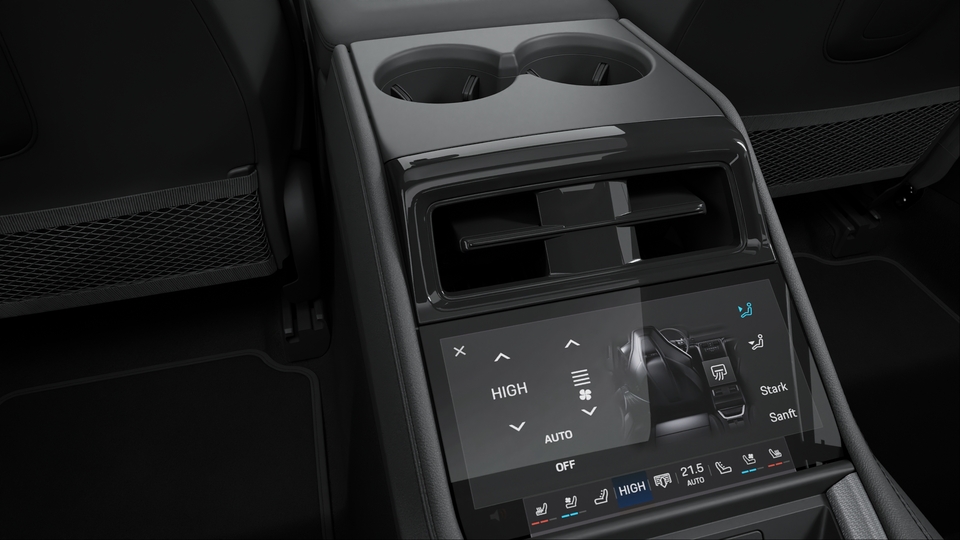 Massage function (front and rear) including seat ventilation (front and rear)